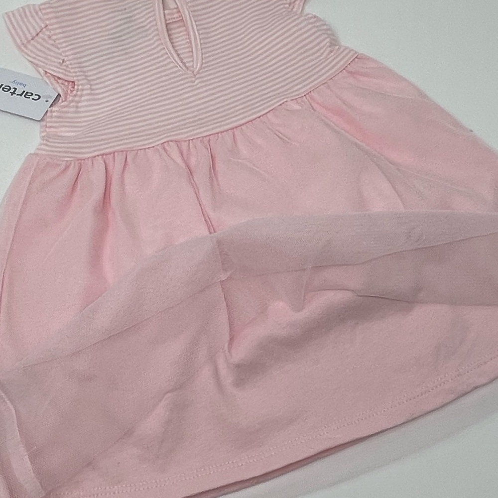 CARTERS AND ABSORBA PINK AND WHITE DRESSES AND TOP 6 MONTH SUMMER BABY GIRL - Picture 11 of 14